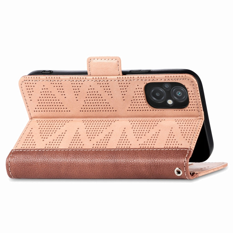 For Xiaomi Poco M5 Grid Leather Flip Phone Case