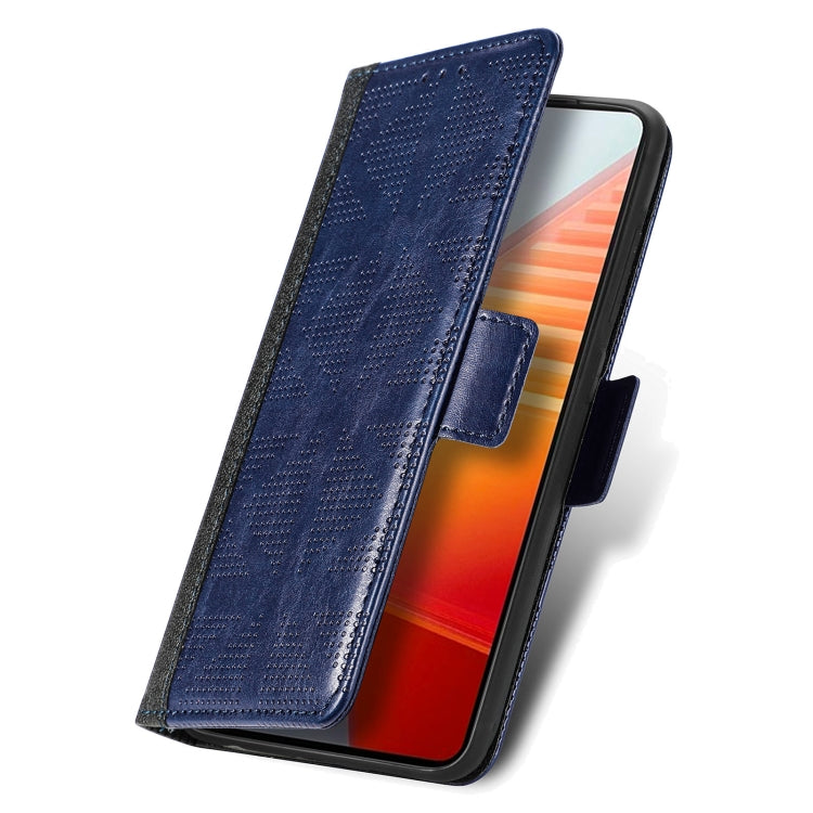 For vivo iQOO 10 Grid Leather Flip Phone Case