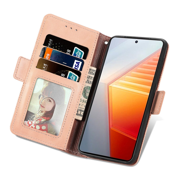 For vivo iQOO 10 Grid Leather Flip Phone Case