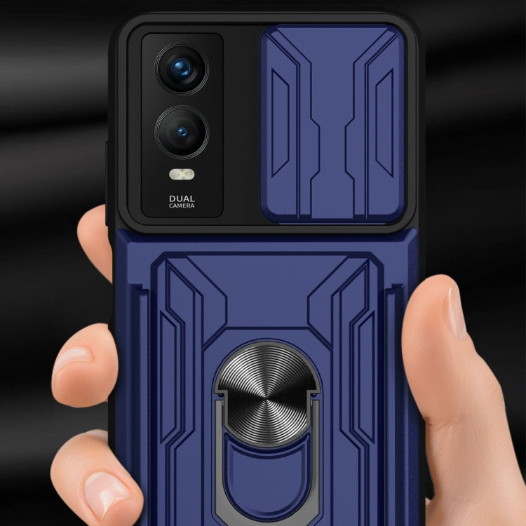 For vivo Y76 Sliding Camshield Card Phone Case
