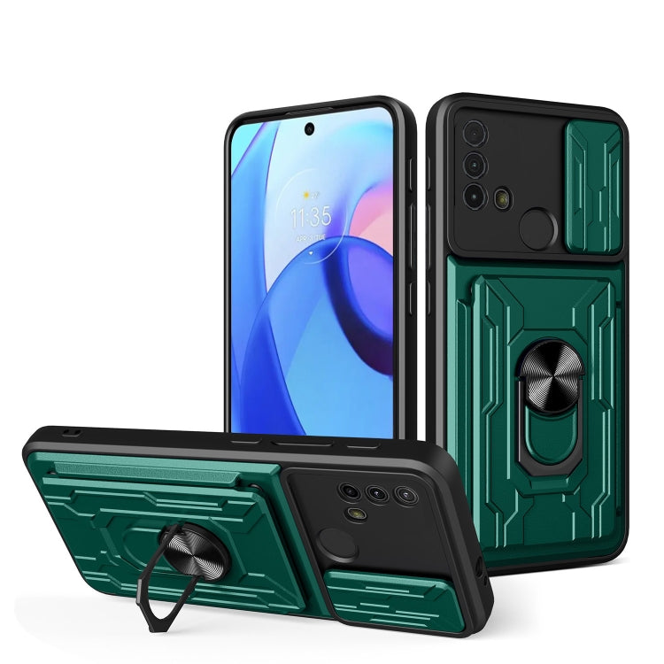 For Motorola Moto E30 Sliding Camshield Card Phone Case