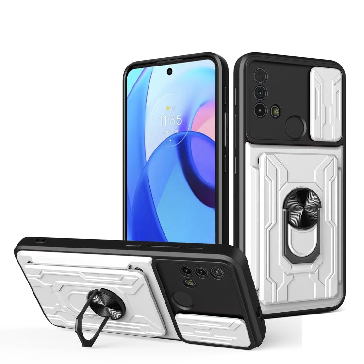 For Motorola Moto E30 Sliding Camshield Card Phone Case
