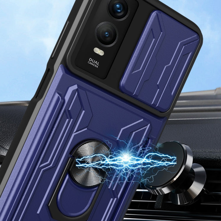 For Motorola Moto E30 Sliding Camshield Card Phone Case