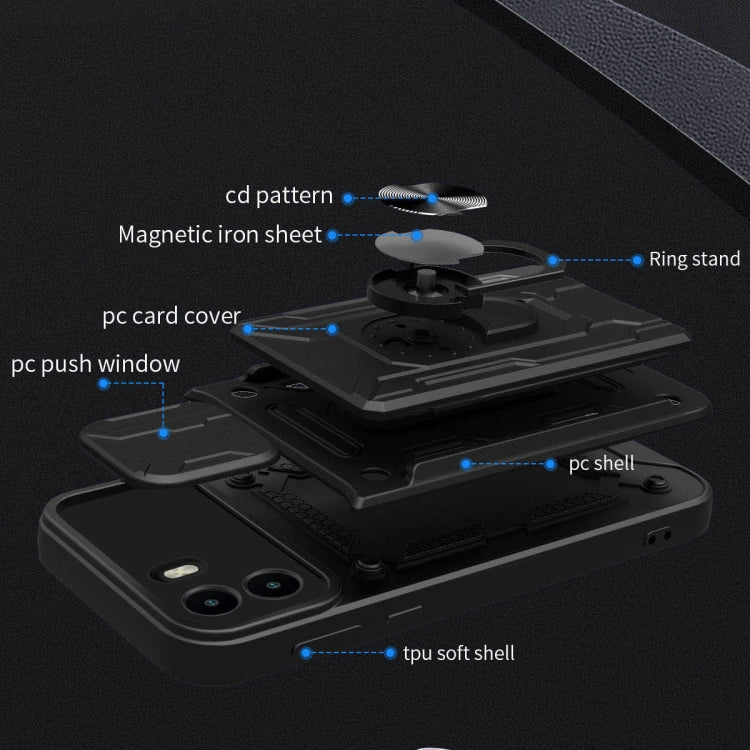 For Xiaomi Redmi A1 4G Sliding Camshield Card Phone Case