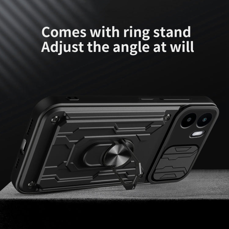 For Xiaomi Redmi A1 4G Sliding Camshield Card Phone Case