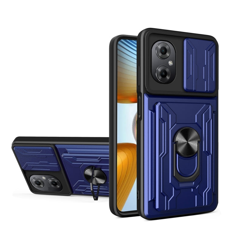 For Xiaomi Poco M4 5G Sliding Camshield Card Phone Case