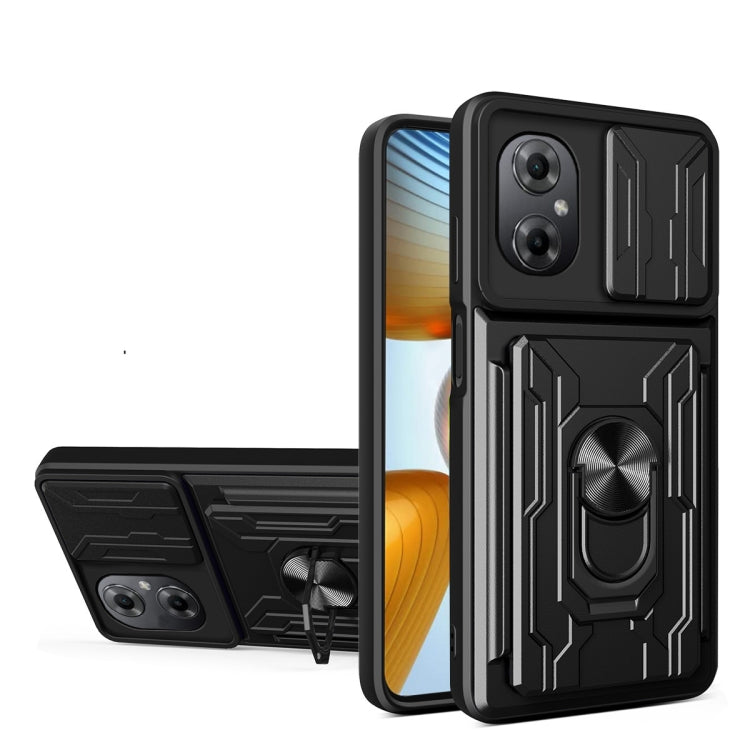 For Xiaomi Poco M4 5G Sliding Camshield Card Phone Case
