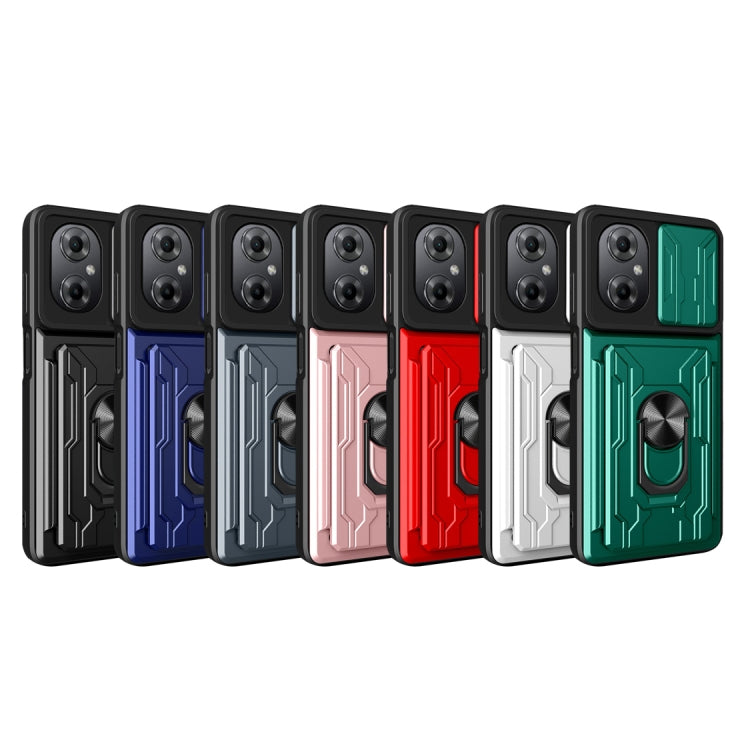 For Xiaomi Poco M4 5G Sliding Camshield Card Phone Case