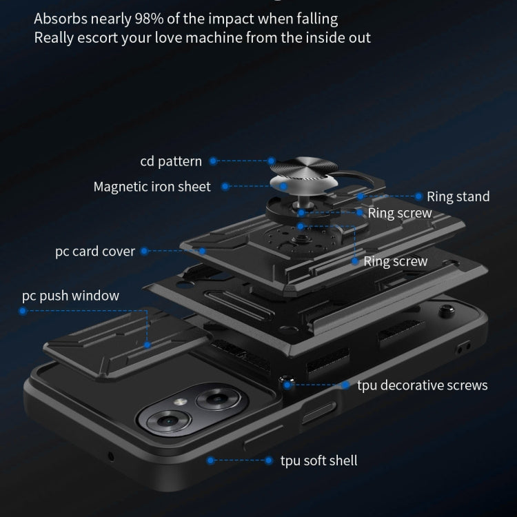 For Xiaomi Poco M4 5G Sliding Camshield Card Phone Case