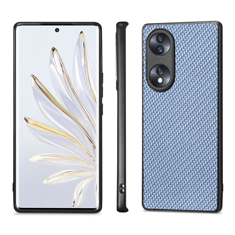 For Honor 70 Carbon Fiber Texture Leather Back Cover Phone Case