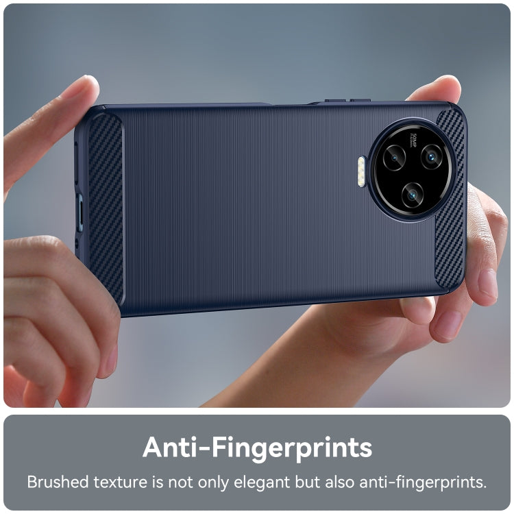 For Infinix Note 12 Pro Brushed Texture Carbon Fiber TPU Phone Case