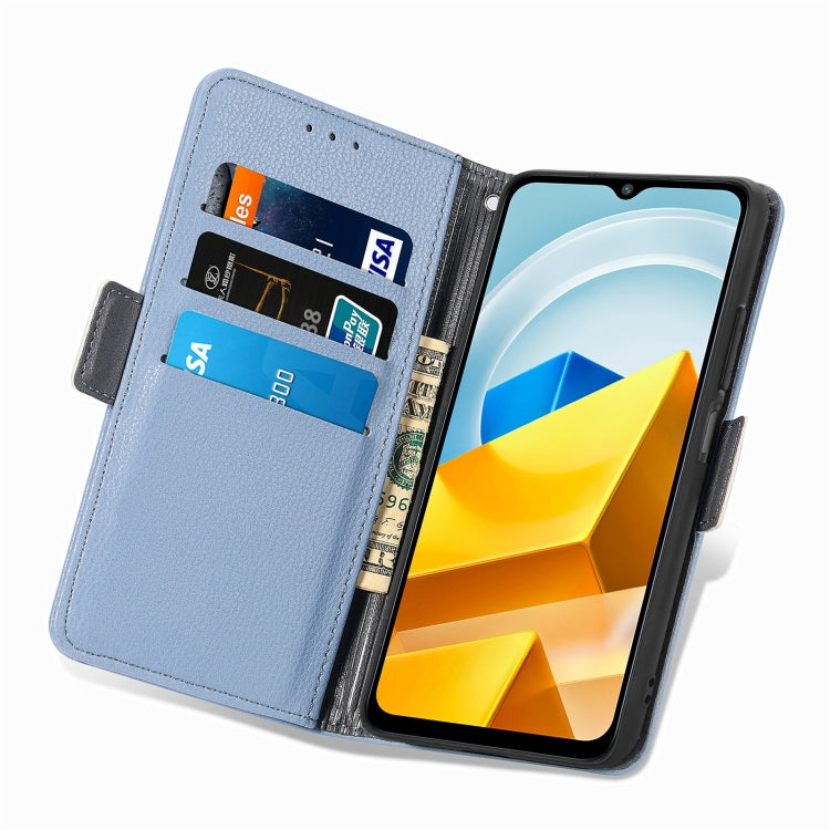 For Xiaomi Poco M5 Stereoscopic Flowers Leather Phone Case