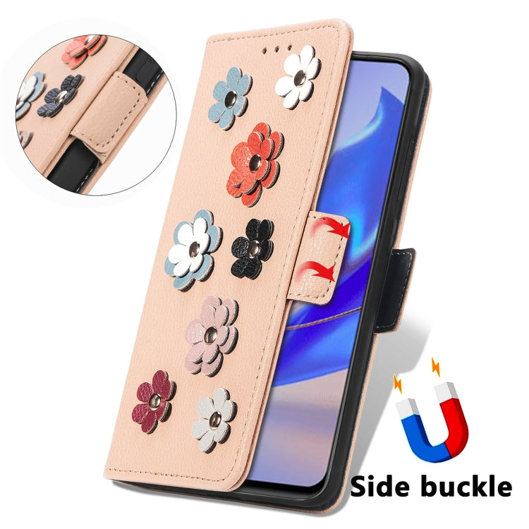 For ZTE Blade V40 Pro Stereoscopic Flowers Leather Phone Case