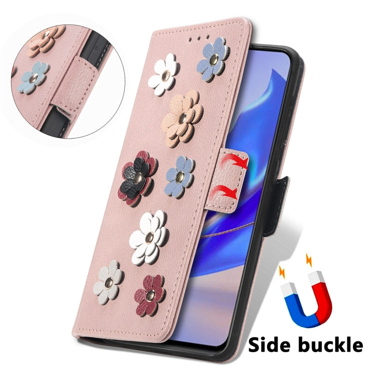 For ZTE Blade V40 Pro Stereoscopic Flowers Leather Phone Case