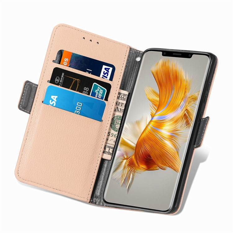 For Huawei Mate 50 Pro Stereoscopic Flowers Leather Phone Case