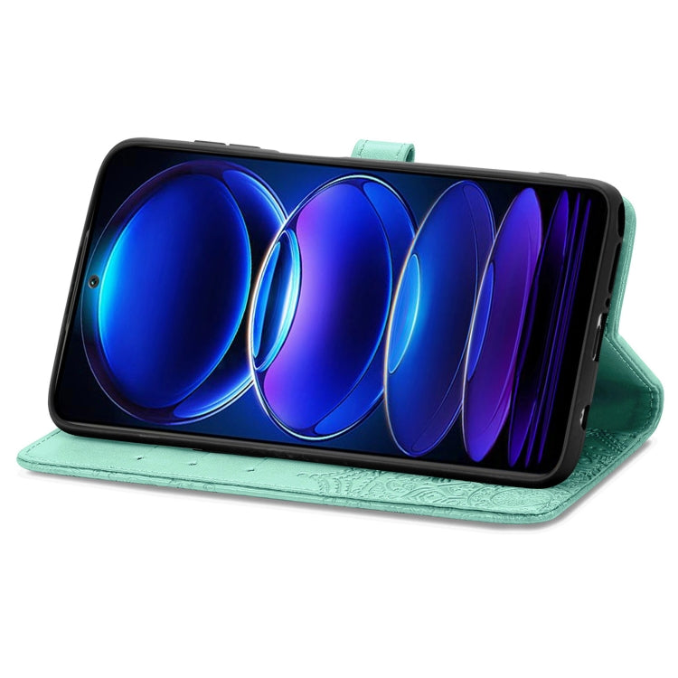 For Xiaomi Redmi Note 12 Pro+ China Mandala Flower Embossed Leather Phone Case