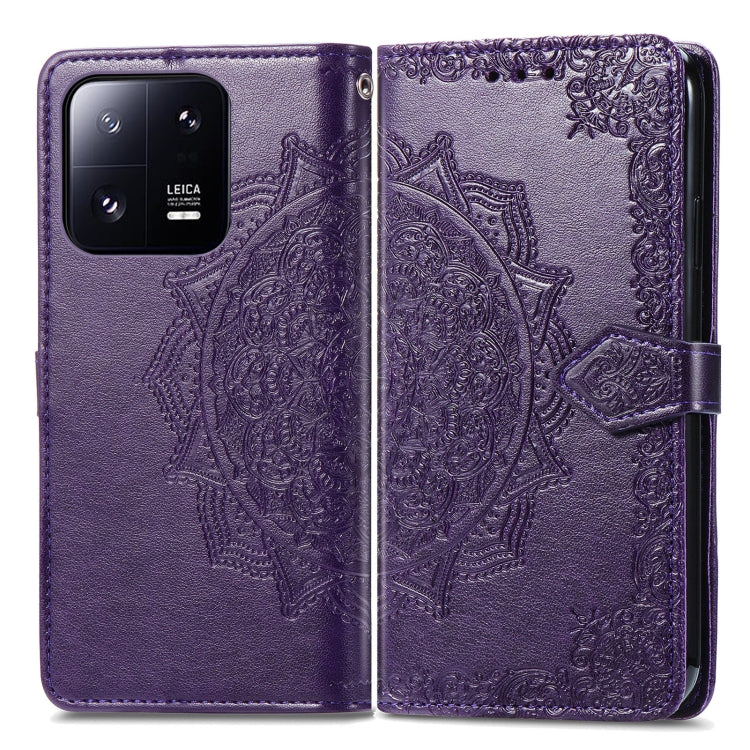 For Xiaomi 13 Pro Mandala Flower Embossed Leather Phone Case
