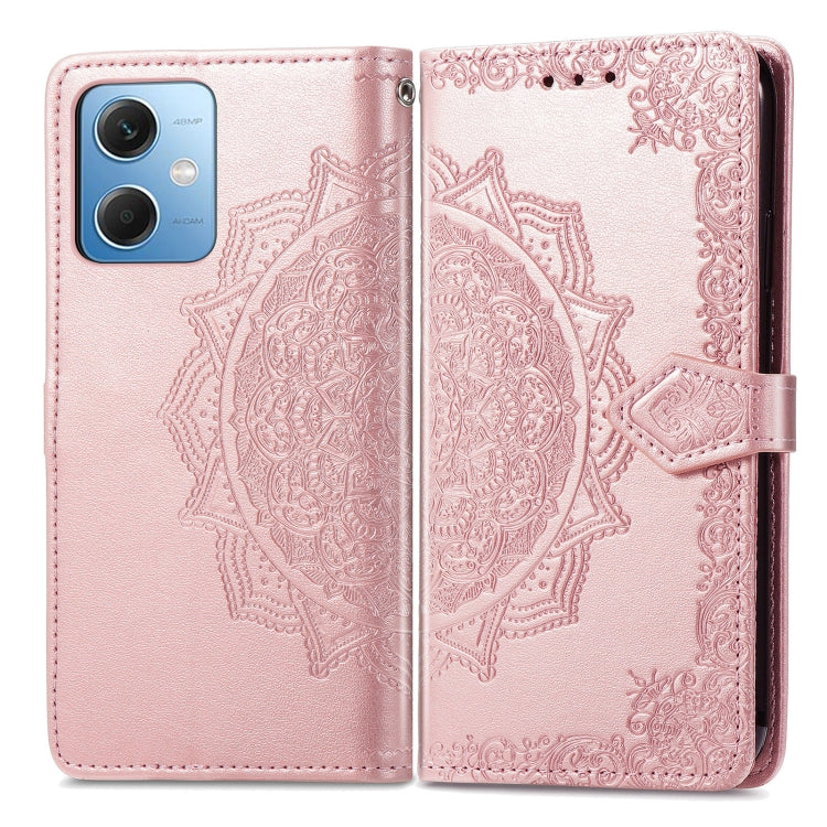 For Xiaomi Redmi Note 12 Explorer Mandala Flower Embossed Leather Phone Case