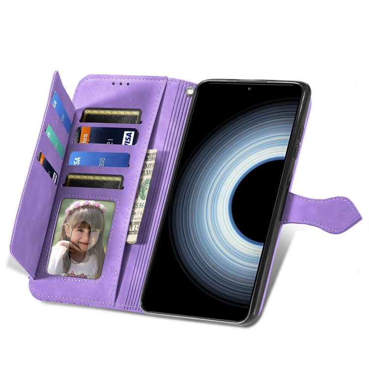 For Xiaomi Redmi K50 Ultra Embossed Flower Shockproof Leather Phone Case