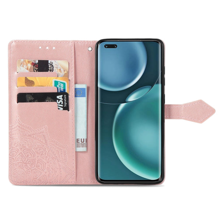 For Honor Magic 4 Pro Mandala Flower Embossed Leather Phone Case