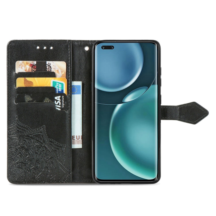 For Honor Magic 4 Pro Mandala Flower Embossed Leather Phone Case