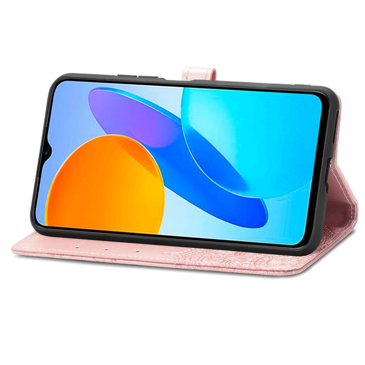 For Honor X8 5G Mandala Flower Embossed Leather Phone Case