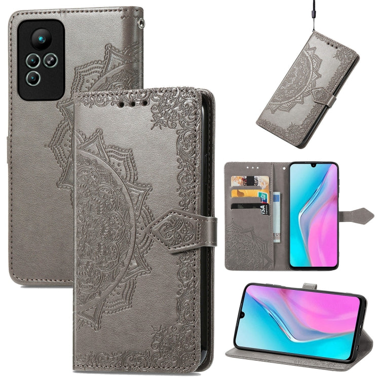 For Infinix Note 11 Mandala Flower Embossed Leather Phone Case