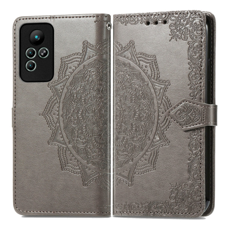 For Infinix Note 11 Mandala Flower Embossed Leather Phone Case