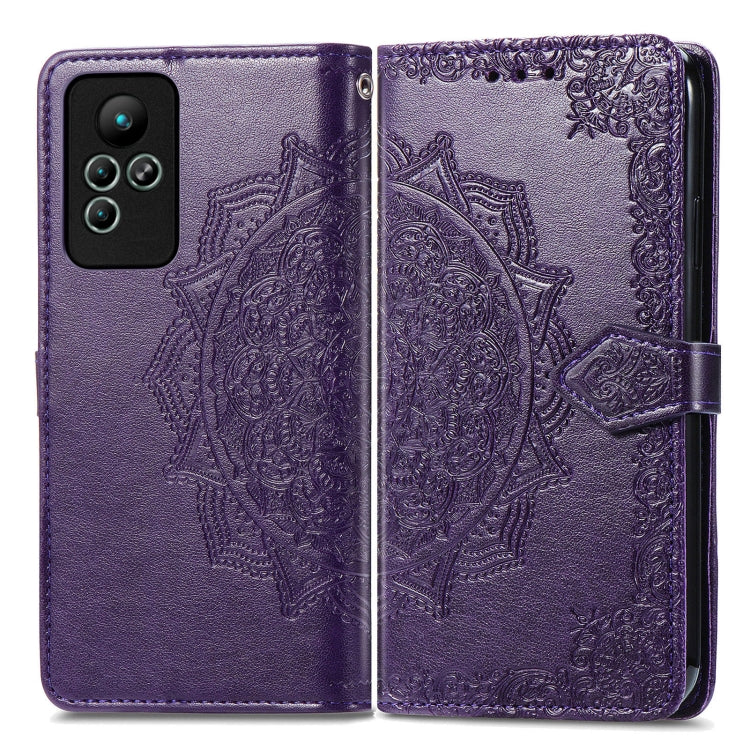 For Infinix Note 11 Mandala Flower Embossed Leather Phone Case