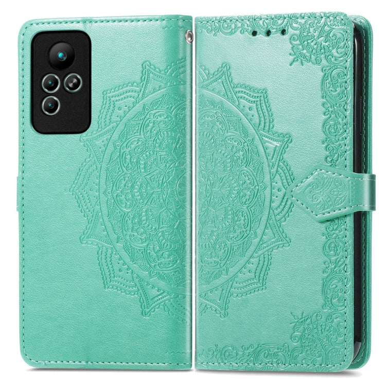 For Infinix Note 11 Mandala Flower Embossed Leather Phone Case