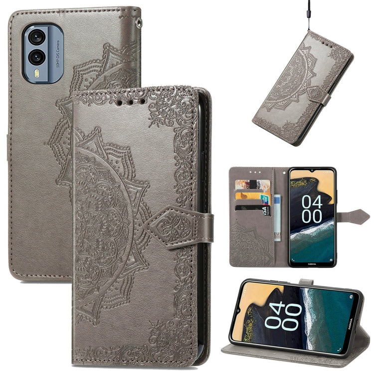 For Nokia X30 Mandala Flower Embossed Leather Phone Case