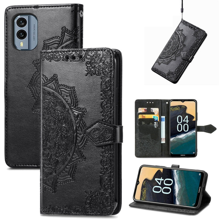 For Nokia X30 Mandala Flower Embossed Leather Phone Case