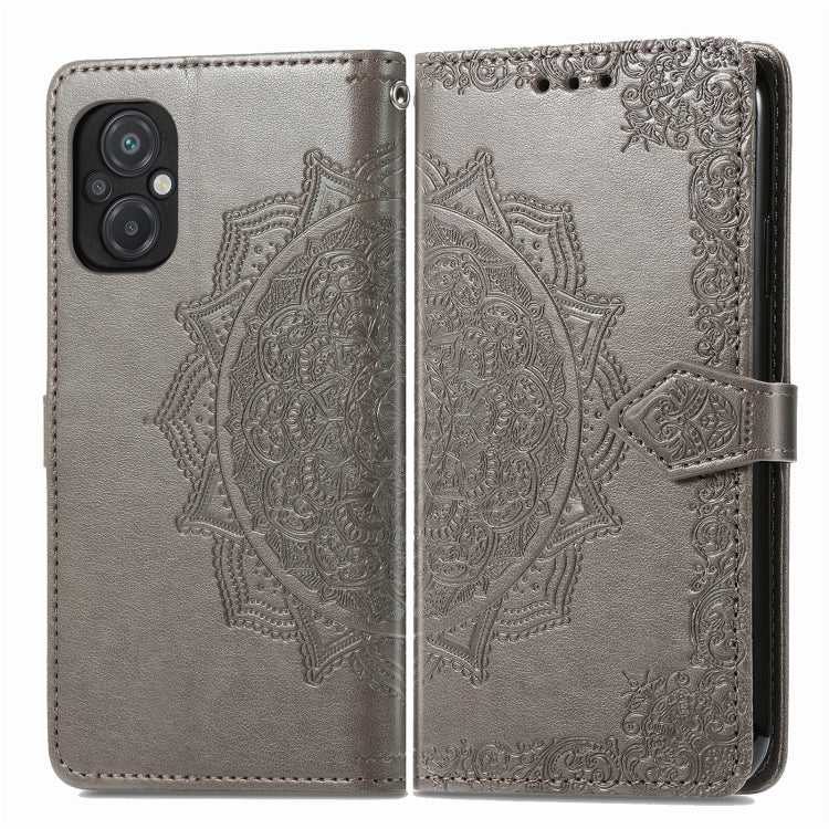 For Xiaomi Poco M5 Mandala Flower Embossed Leather Phone Case