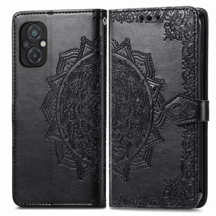 For Xiaomi Poco M5 Mandala Flower Embossed Leather Phone Case
