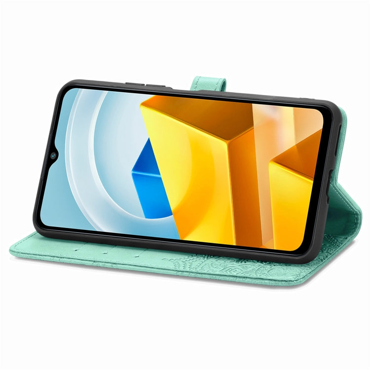 For Xiaomi Poco M5 Mandala Flower Embossed Leather Phone Case