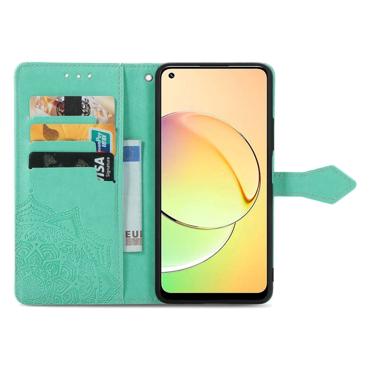 For Realme 10 4G Mandala Flower Embossed Leather Phone Case