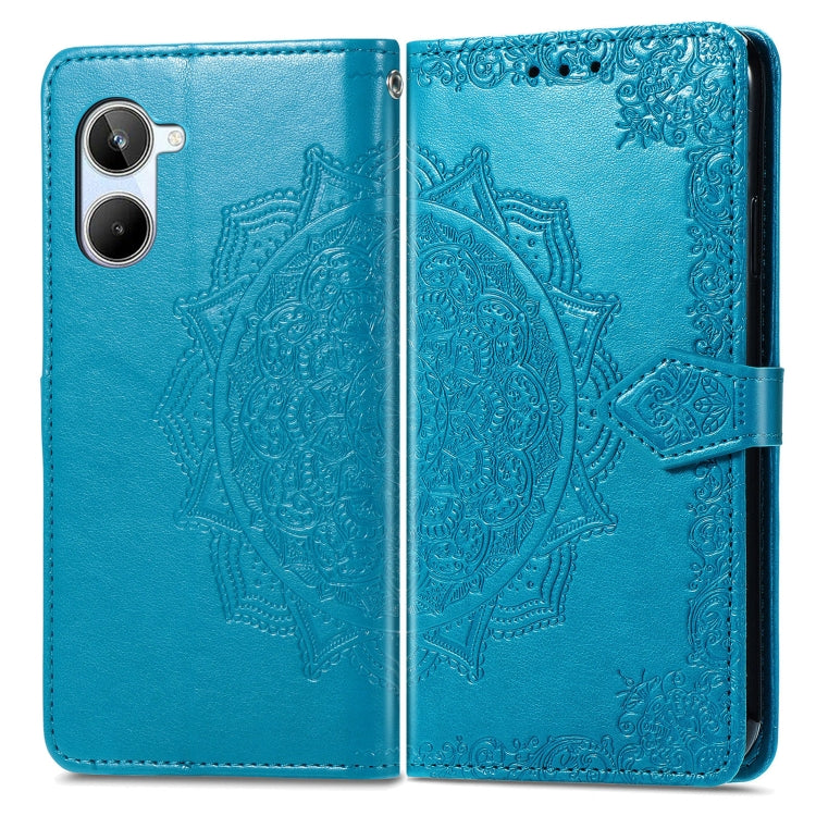 For Realme 10 4G Mandala Flower Embossed Leather Phone Case