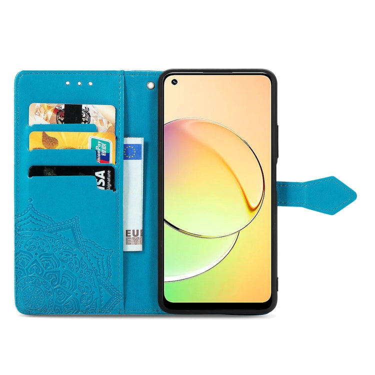 For Realme 10 4G Mandala Flower Embossed Leather Phone Case