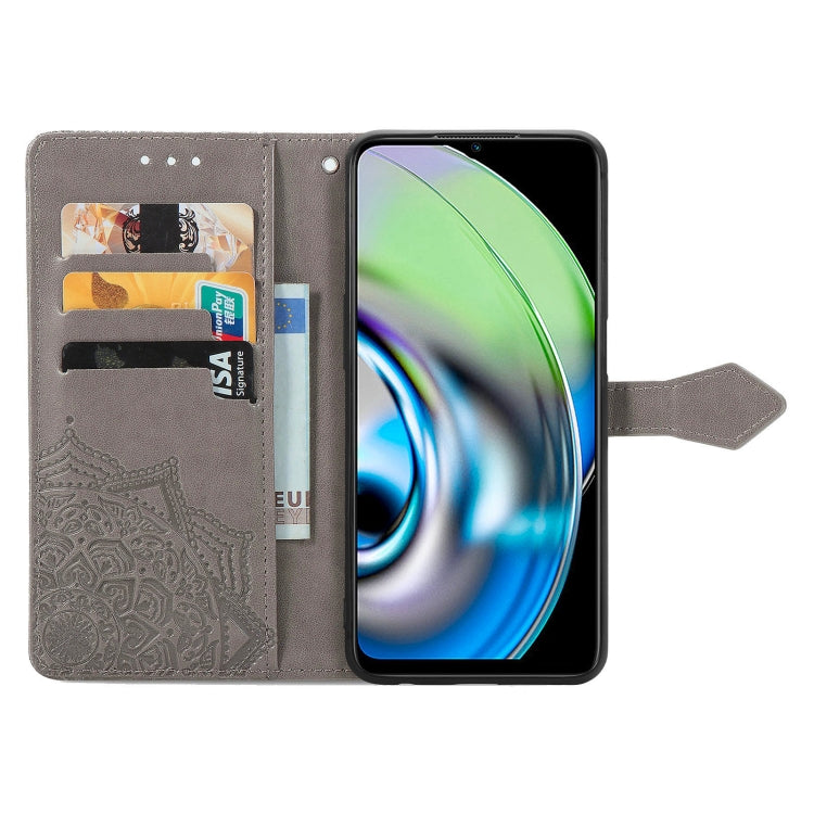 For Realme V23 Mandala Flower Embossed Leather Phone Case