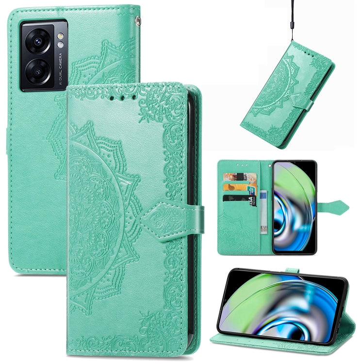 For Realme V23 Mandala Flower Embossed Leather Phone Case