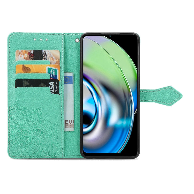 For Realme V23 Mandala Flower Embossed Leather Phone Case