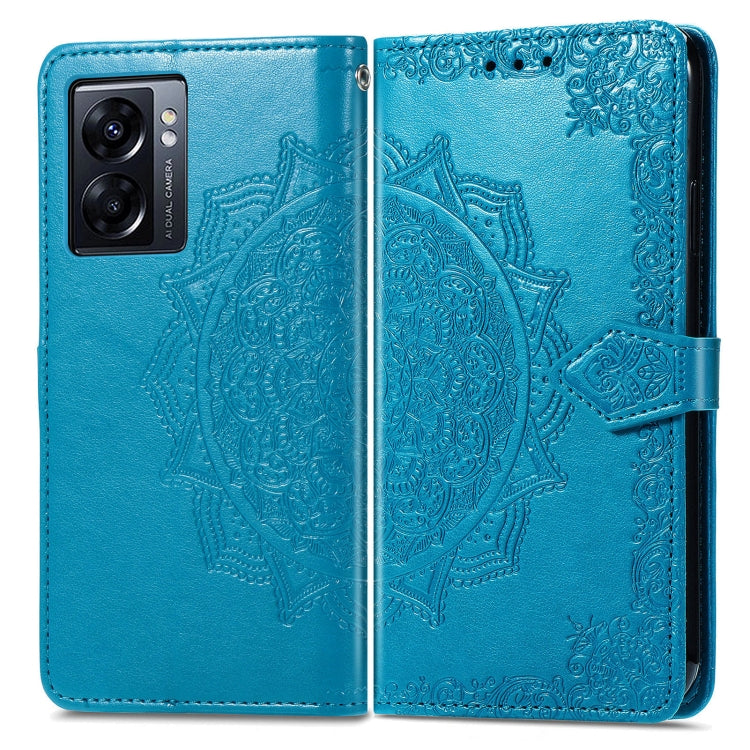 For Realme V23 Mandala Flower Embossed Leather Phone Case