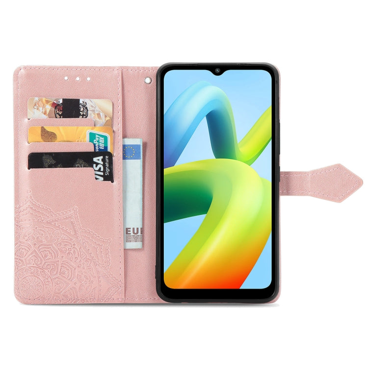 For Xiaomi Redmi A1+ Mandala Flower Embossed Leather Phone Case