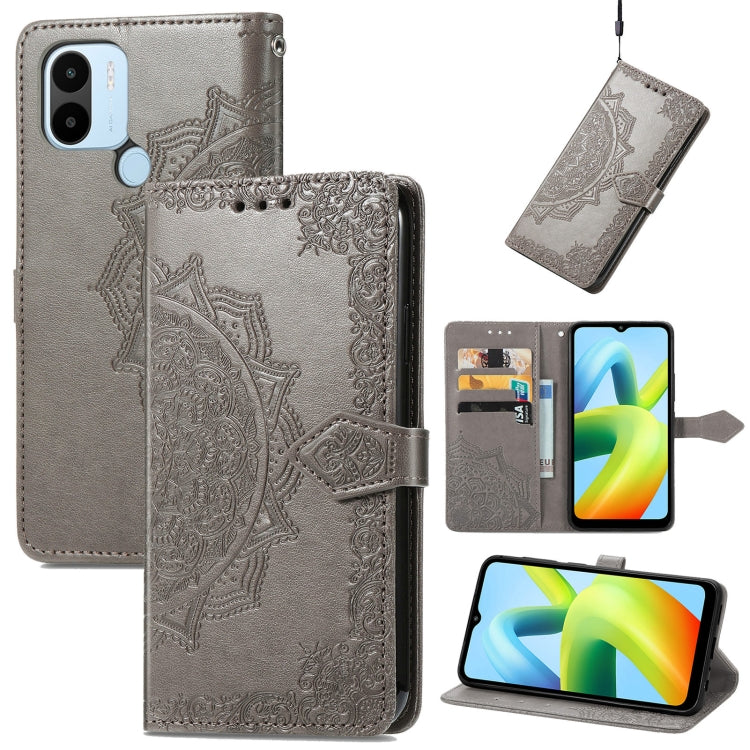 For Xiaomi Redmi A1+ Mandala Flower Embossed Leather Phone Case
