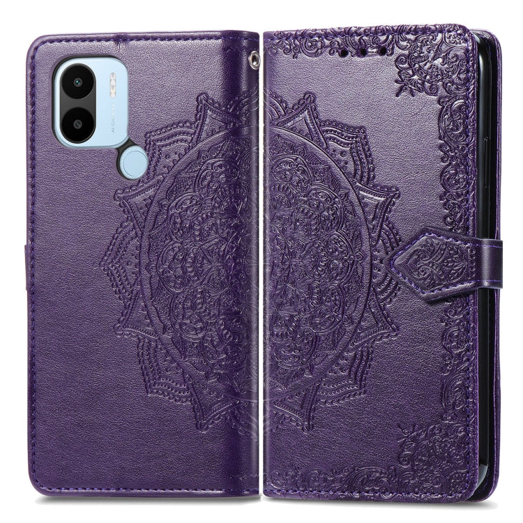 For Xiaomi Redmi A1+ Mandala Flower Embossed Leather Phone Case