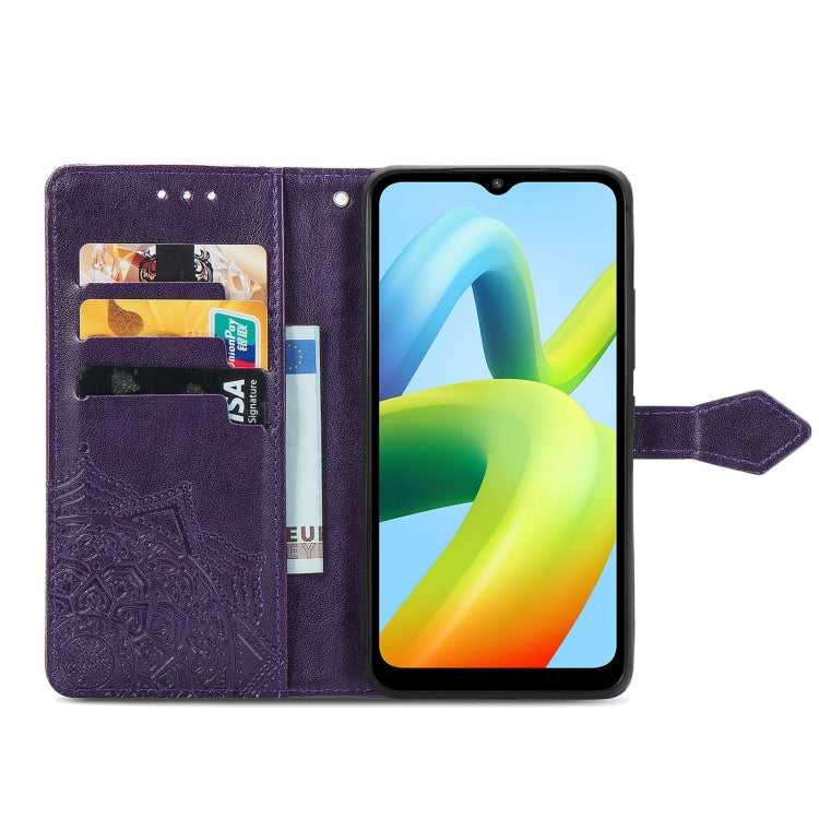 For Xiaomi Redmi A1+ Mandala Flower Embossed Leather Phone Case