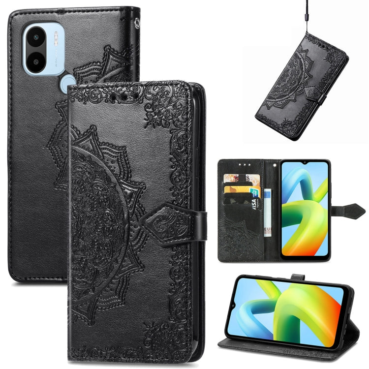 For Xiaomi Redmi A1+ Mandala Flower Embossed Leather Phone Case