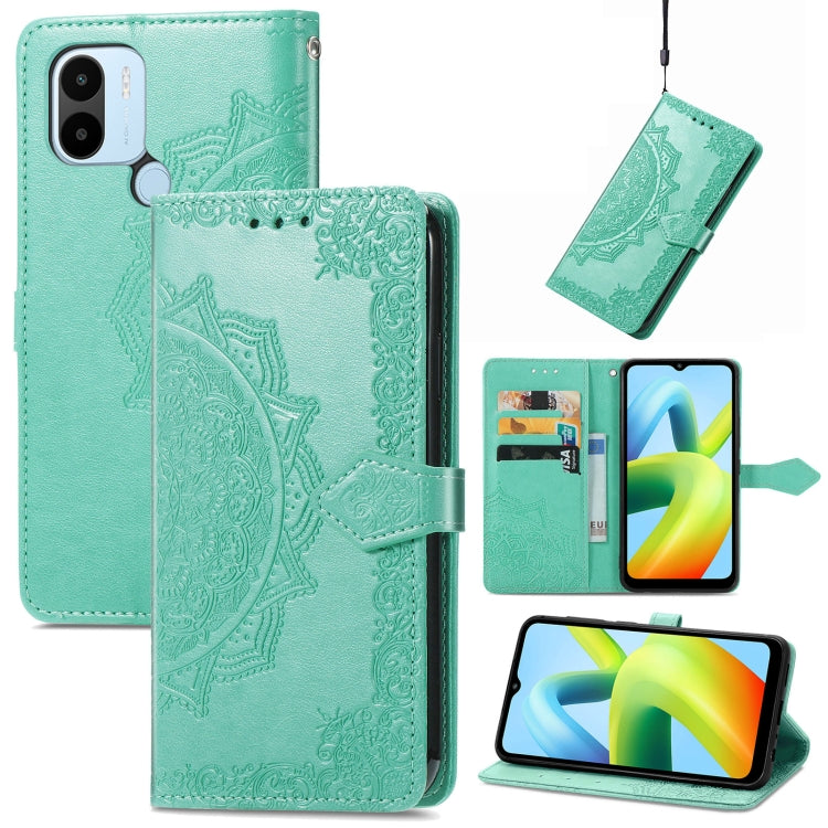 For Xiaomi Redmi A1+ Mandala Flower Embossed Leather Phone Case