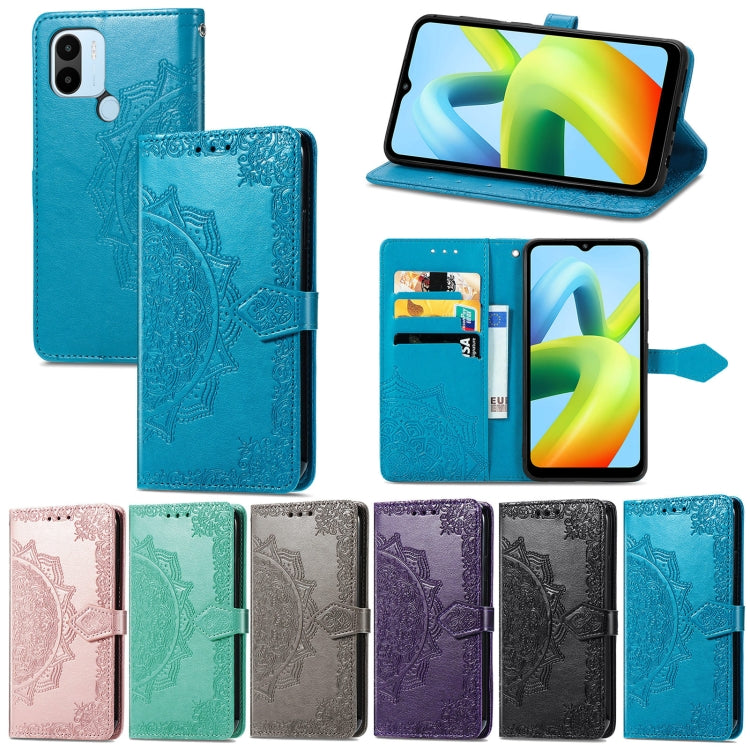 For Xiaomi Redmi A1+ Mandala Flower Embossed Leather Phone Case