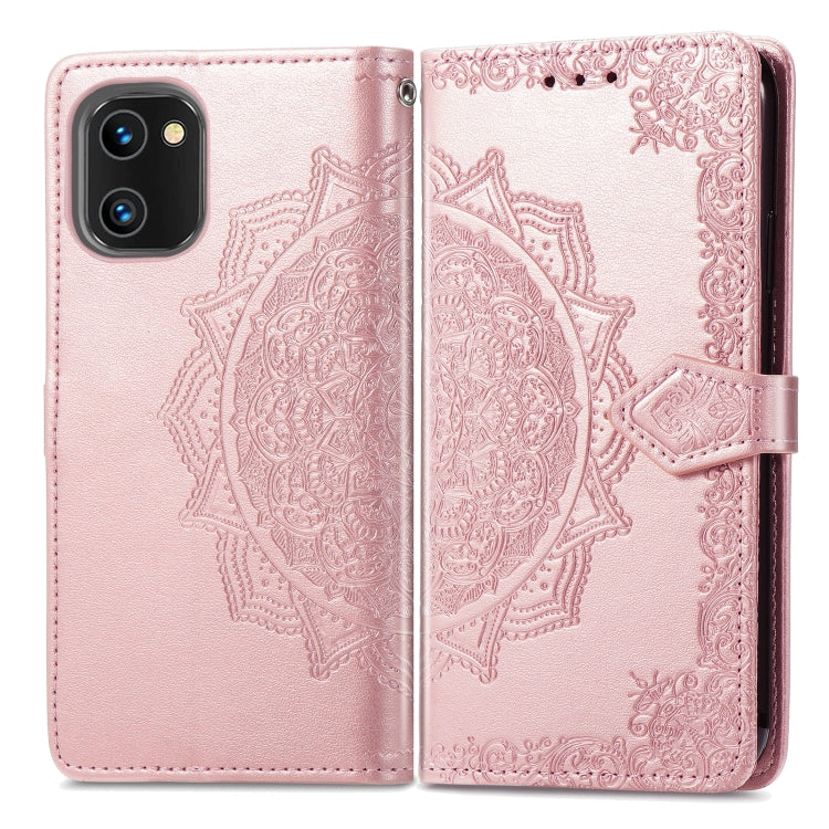 For UMIDIGI A13S Mandala Flower Embossed Leather Phone Case
